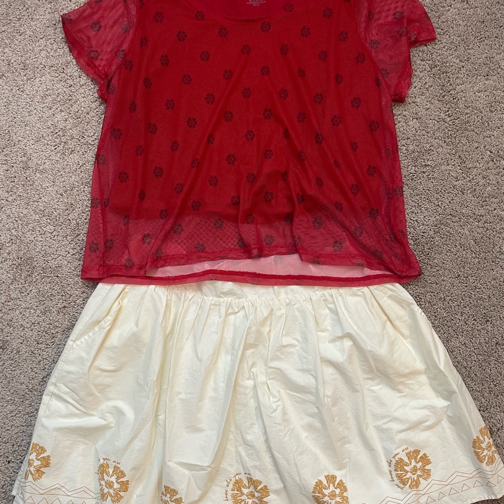 Her Universe Destination Disney Moana Skirt and Top Set 2XL